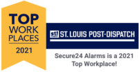 Secure24 Top Workplaces 2021 St Louis Post Dispatch graphic
